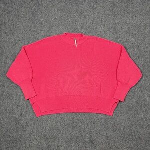 Free People Pink Crew Neck Sweater